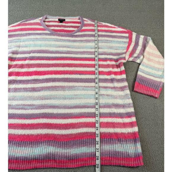 Torrid Sweater Knit Crewneck Pastel Stripe Size 3X - Picture 5 of 6